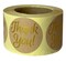 Great Papers! Seals, Self-Adhesive, Gold Foil Thank You on Kraft, 1.57" Diameter, 250 Seals/Roll